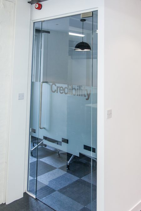 Eames Consulting Group glass door