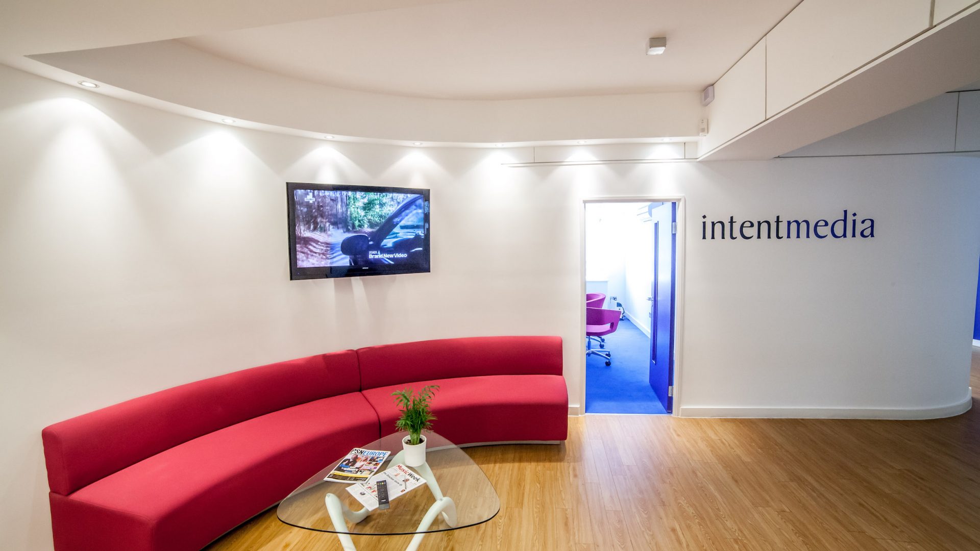 Intent Media glazed partitions Intent Media glazed partitions