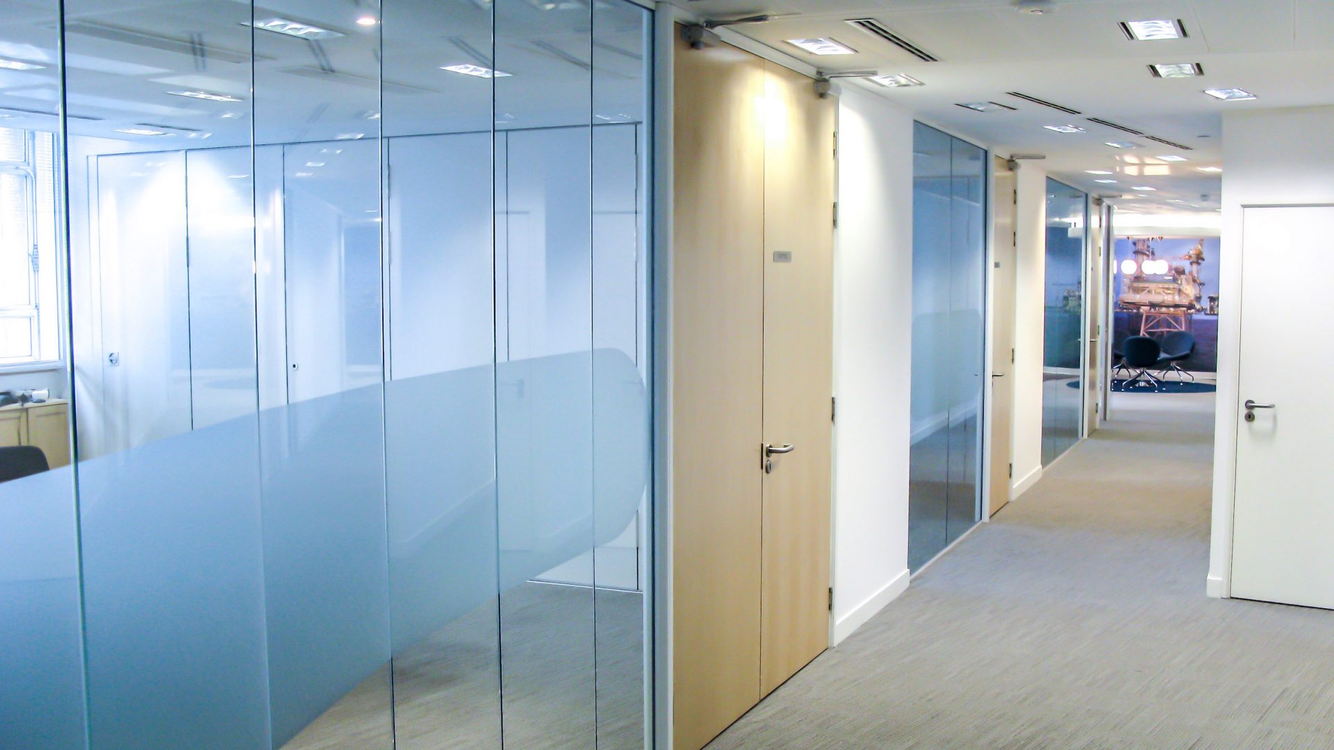 Oil & Gas UK office glass partition Oil & Gas UK office glass partition