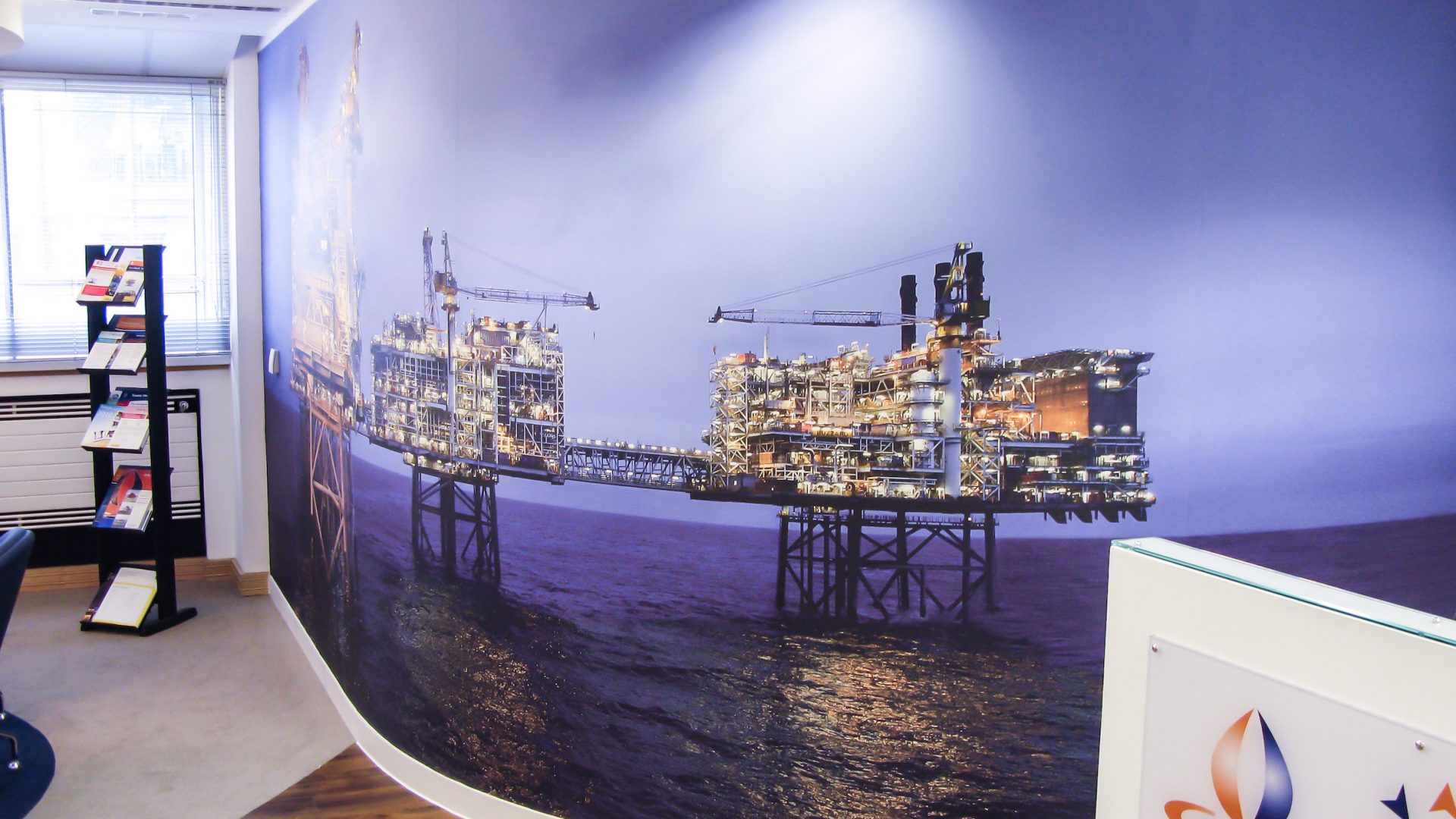 Oil & Gas UK office glass wall Oil & Gas UK office glass wall