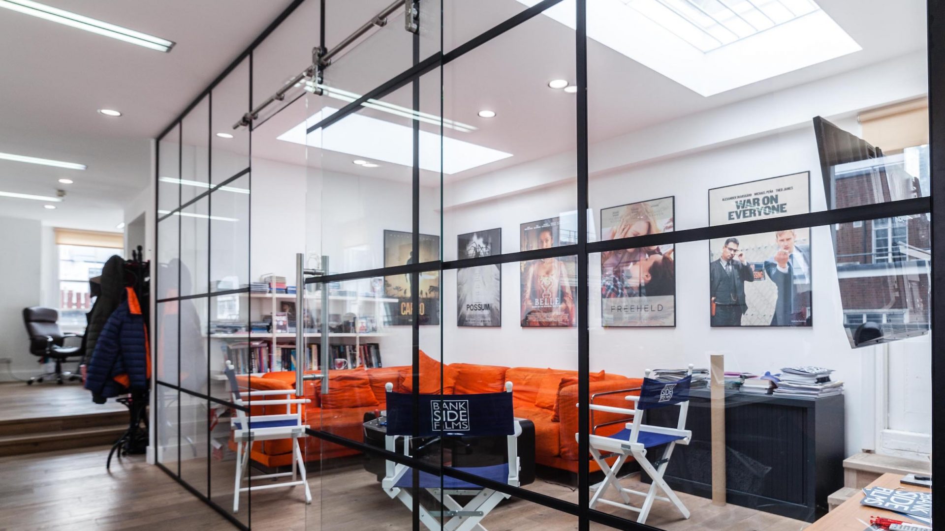 Bankside Films Black Framed Partitioning Bankside Films Black Framed Partitioning