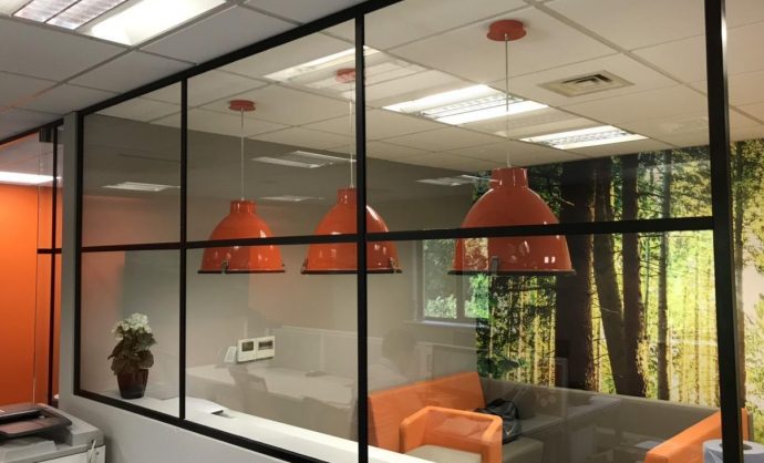 WMS glass partitions by Kova Partitions