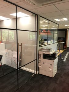 WMS glass walls by Kova Partitions
