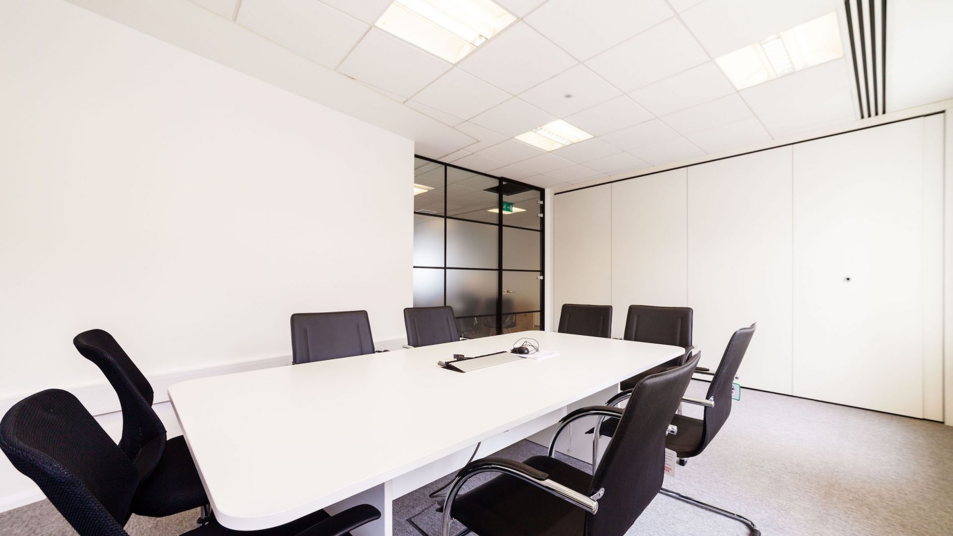Borough Engineering black framed partitions Borough Engineering black framed partitions