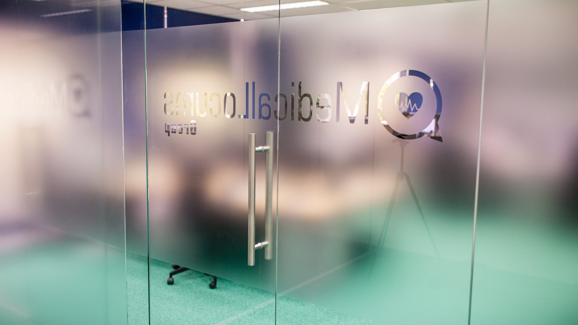 Medical Locums office glazed partition Medical Locums office glazed partition