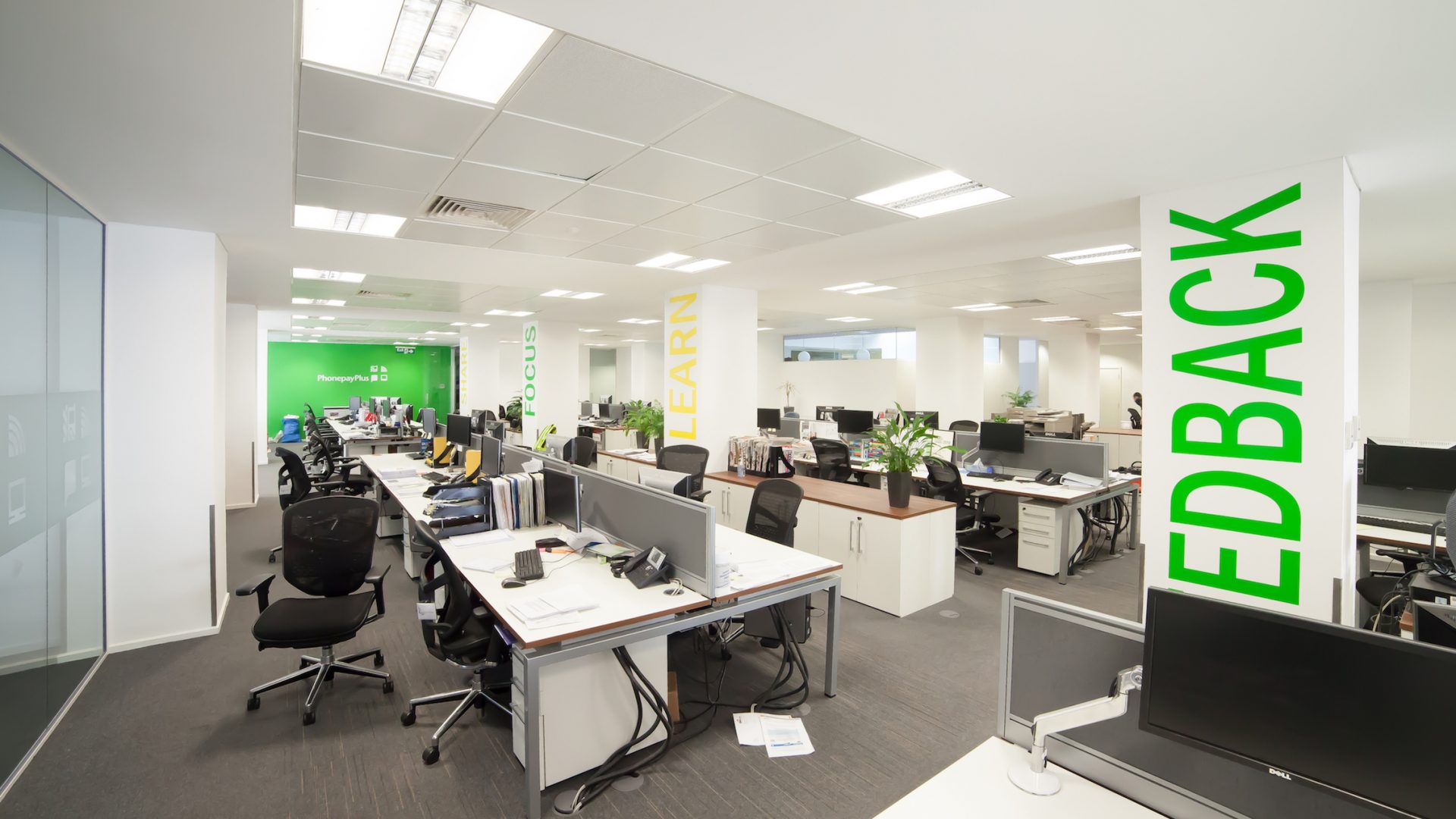 PhonepayPlus glass wall PhonepayPlus glass wall