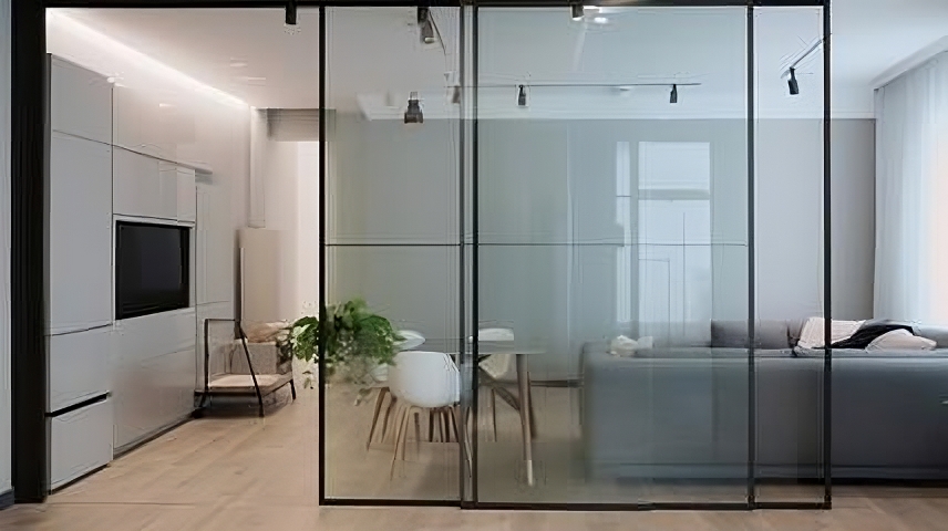movable glass partition