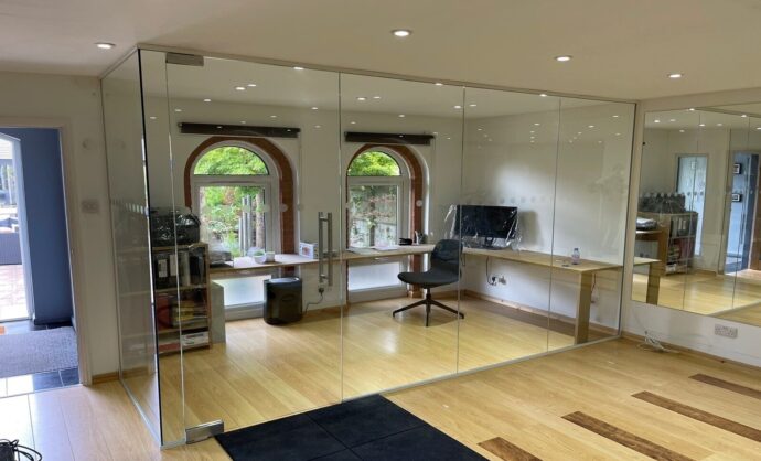 Glass Room Partition Residential-Photo №24