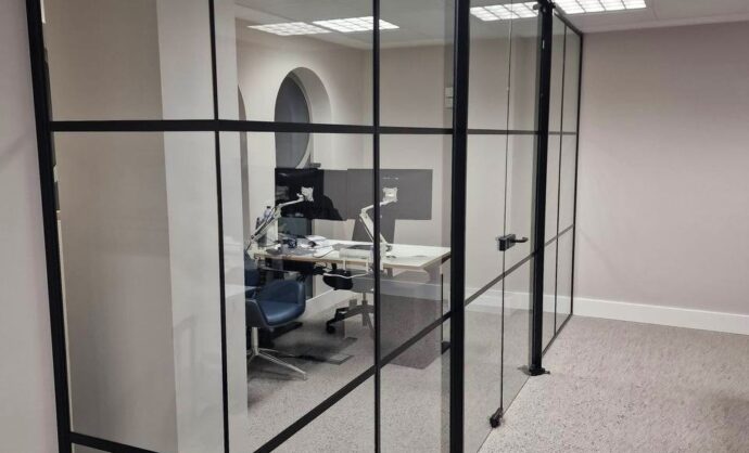 Aluminium Frame Glass Partition-Photo №82