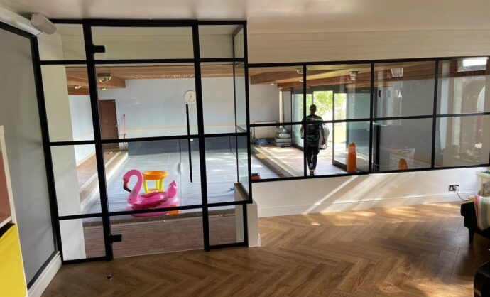 Glass Room Partition Residential-Photo №19
