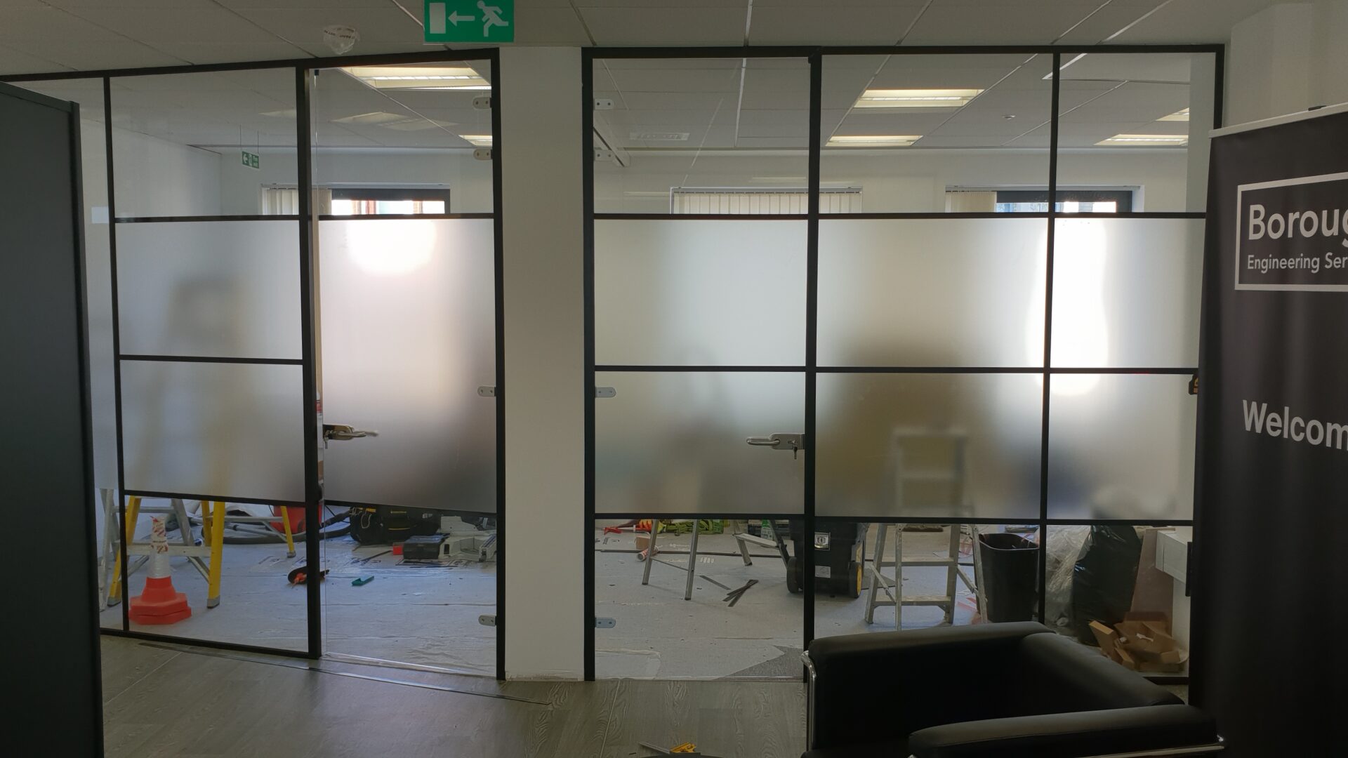 Work examples Black framed partition-Photo №72 Work examples Black framed partition-Photo №72