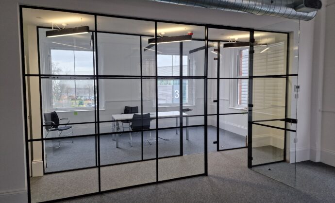 Aluminium Frame Glass Partition-Photo №19