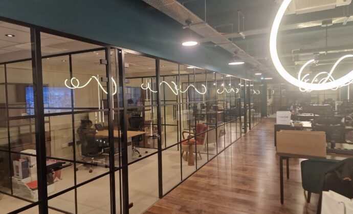 Aluminium Frame Glass Partition-Photo №16