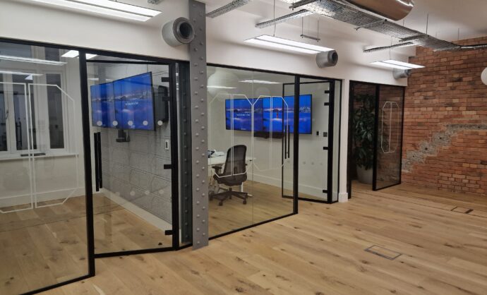Aluminium Frame Glass Partition-Photo №25