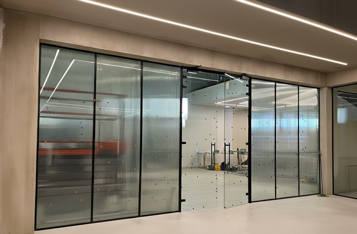 Frosted Glass Partition