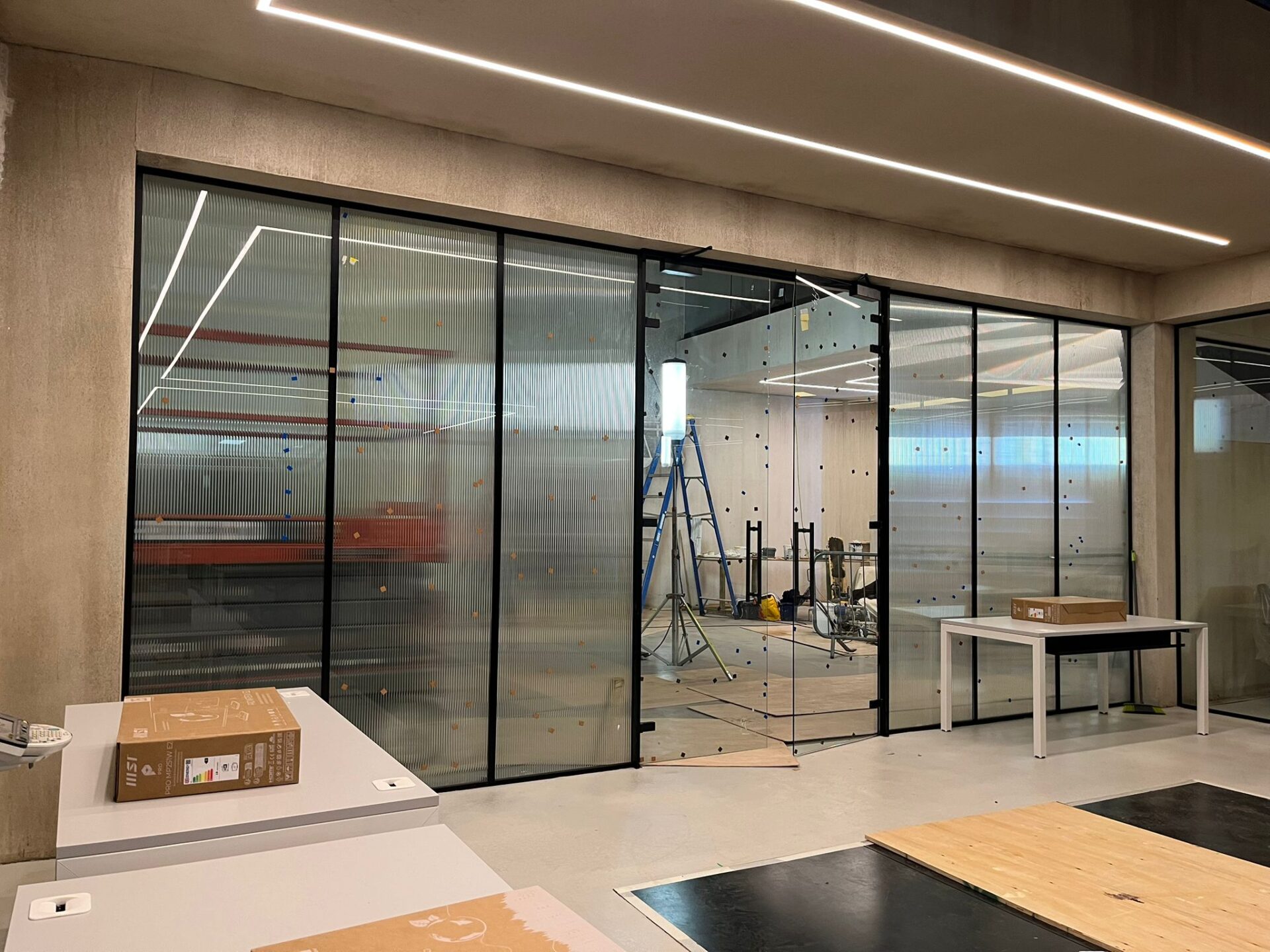 Frosted Glass Partitions For Commercial Spaces Kova Partitions