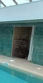 Framed glass partition- Wet pool area Framed glass partition- Wet pool area