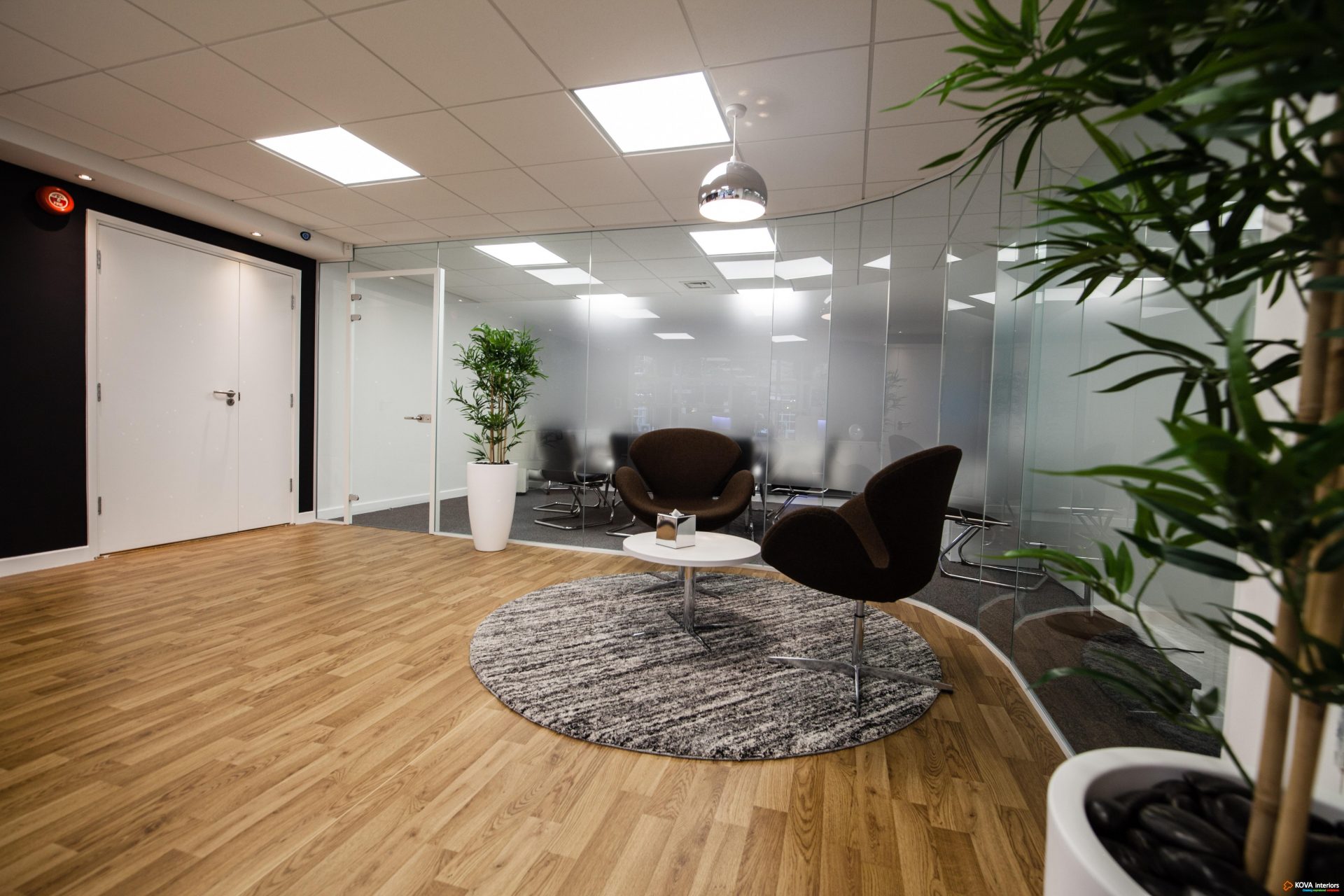 Double glazed partition